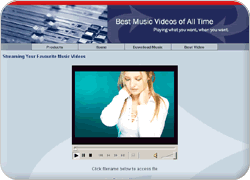example of the multimedia layout showing a video player